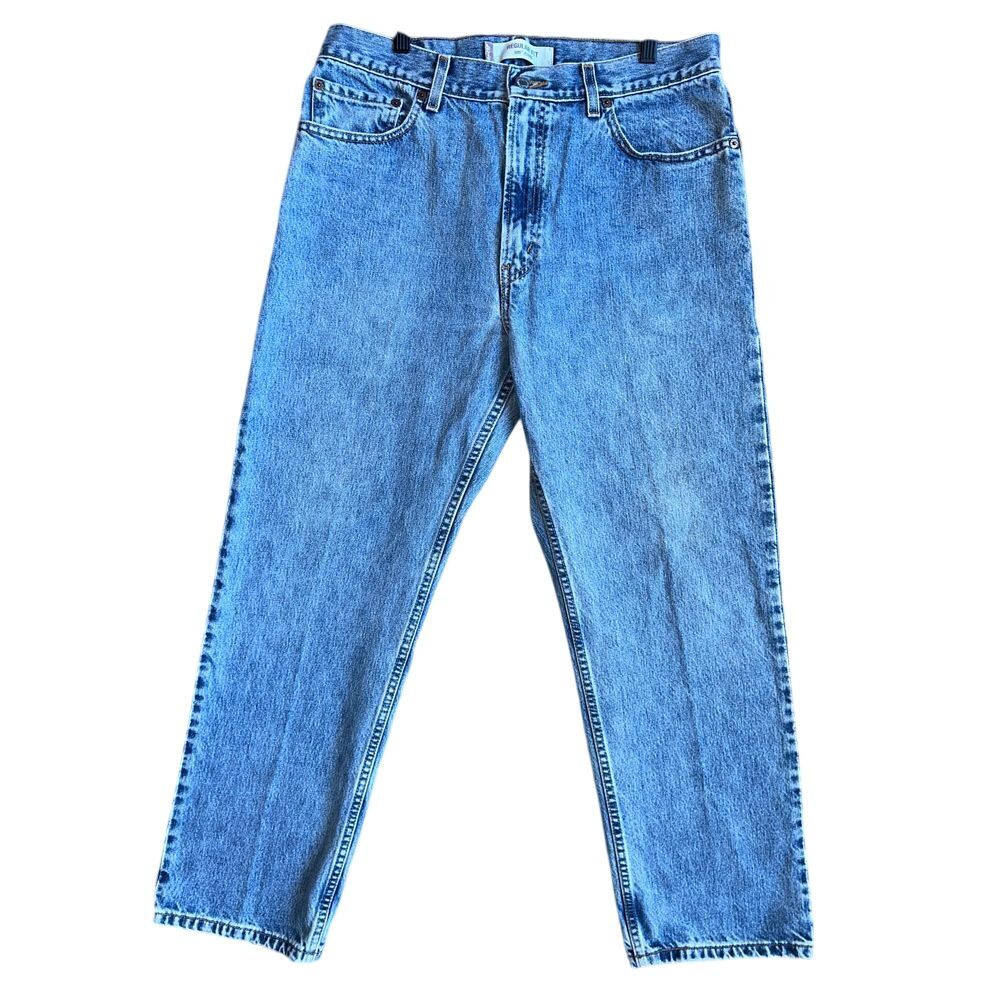 Vintage Y2K Levi's 505 Regular Fit Mens Size 36 x 30 Light Wash‎ Denim Jeans